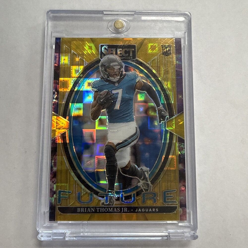 BRIAN THOMAS JR. Rookie 2024 Select Gold Pandora Prizm SSP /10 RC